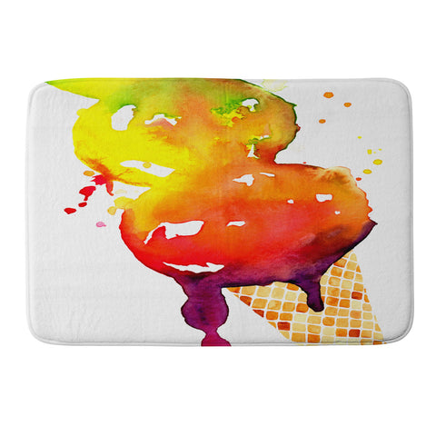 CMYKaren Ice Cream 1 Memory Foam Bath Mat