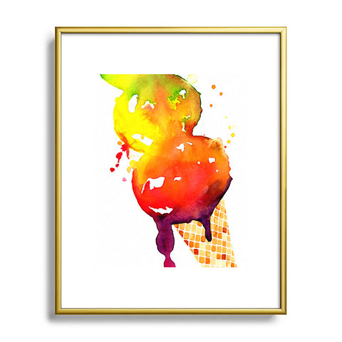 CMYKaren Ice Cream 1 Metal Framed Art Print