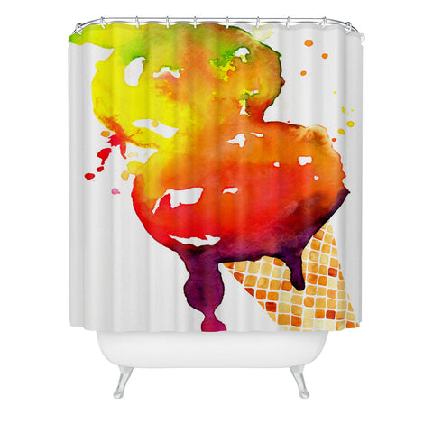 CMYKaren Ice Cream 1 Shower Curtain