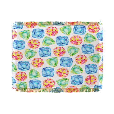 CMYKaren Jewels Throw Blanket
