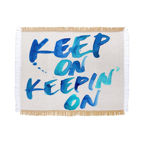 CMYKaren Keep On Keepin On Throw Blanket