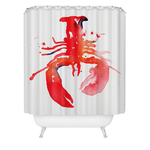 CMYKaren Lobster Shower Curtain