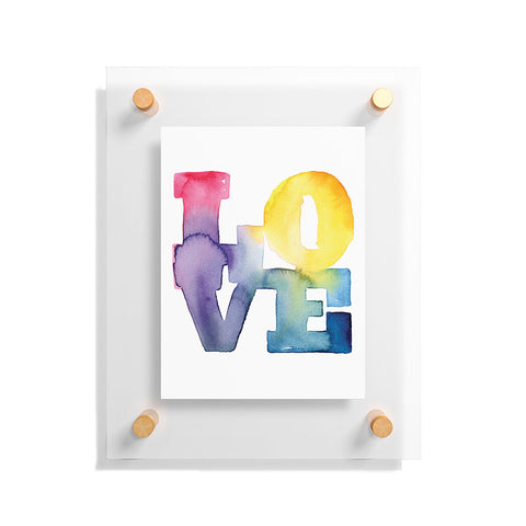 CMYKaren Love 4 Floating Acrylic Print