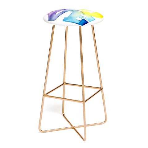 CMYKaren Love 4 Bar Stool