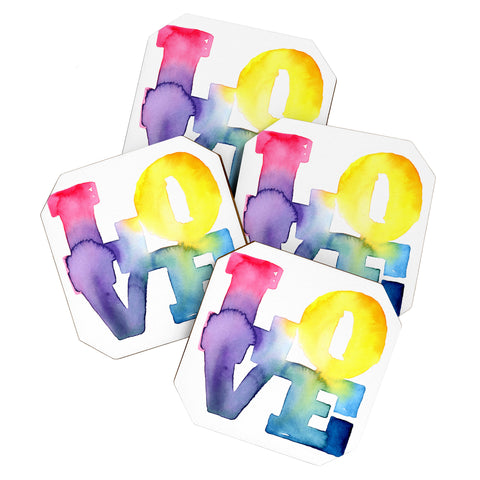 CMYKaren Love 4 Coaster Set