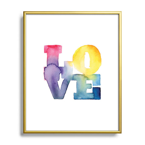 CMYKaren Love 4 Metal Framed Art Print
