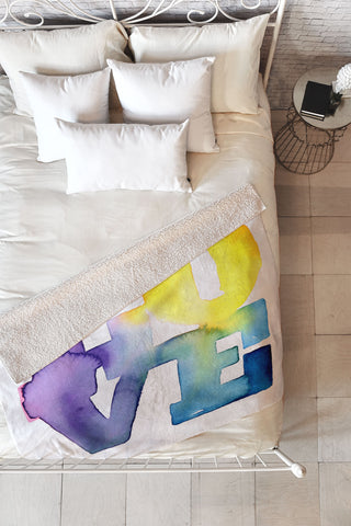 CMYKaren Love 4 Fleece Throw Blanket