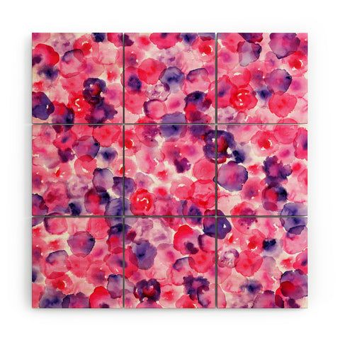 CMYKaren Rosettes Wood Wall Mural