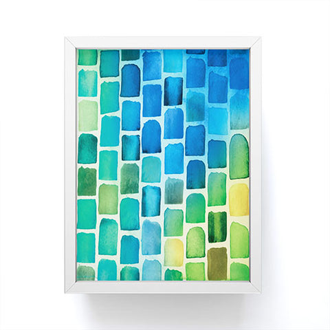 CMYKaren Squaresville Framed Mini Art Print