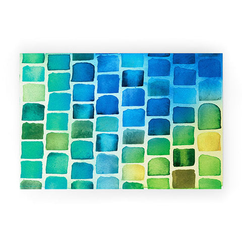 CMYKaren Squaresville Welcome Mat