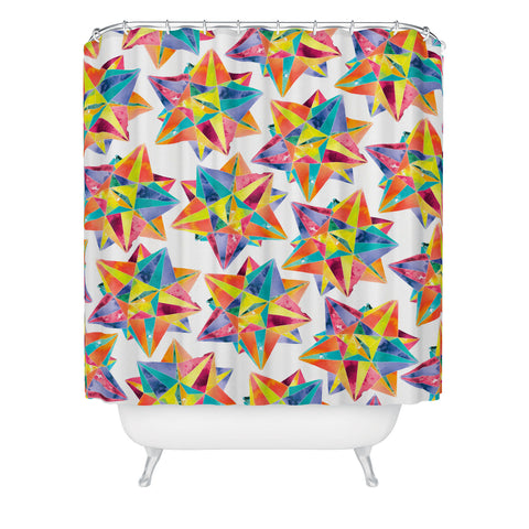 CMYKaren Star Power Shower Curtain