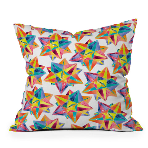 CMYKaren Star Power Throw Pillow