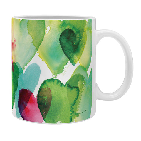 CMYKaren Watercolor Hearts Coffee Mug