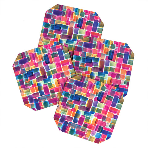 CMYKaren Watercolor Overlay Coaster Set