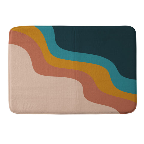 CoastL Studio Abstract Retro Memory Foam Bath Mat