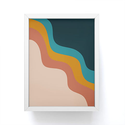 CoastL Studio Abstract Retro Framed Mini Art Print