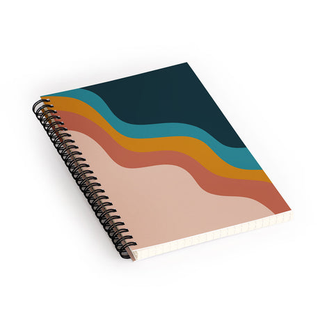 CoastL Studio Abstract Retro Spiral Notebook