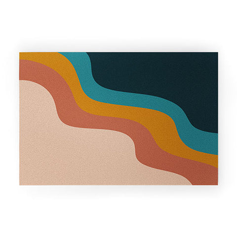 CoastL Studio Abstract Retro Welcome Mat