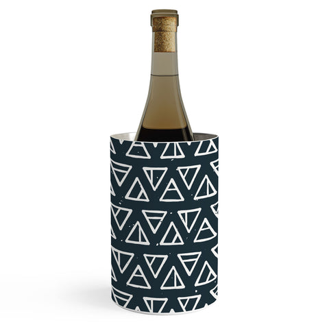 CoastL Studio Alchemical Triangles Navy Wine Chiller