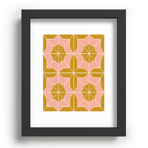 CoastL Studio Alys Pink Golden Rod Recessed Framing Rectangle