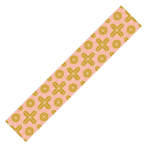 CoastL Studio Alys Pink Golden Rod Table Runner