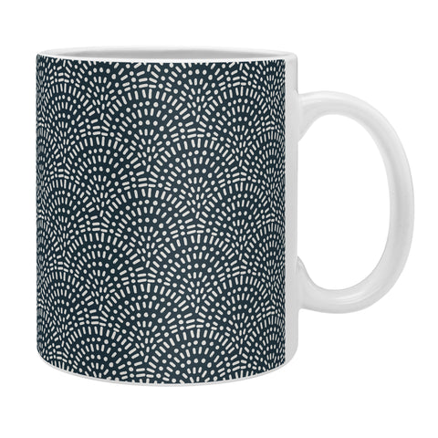 CoastL Studio Boho Deco Fan Navy Coffee Mug