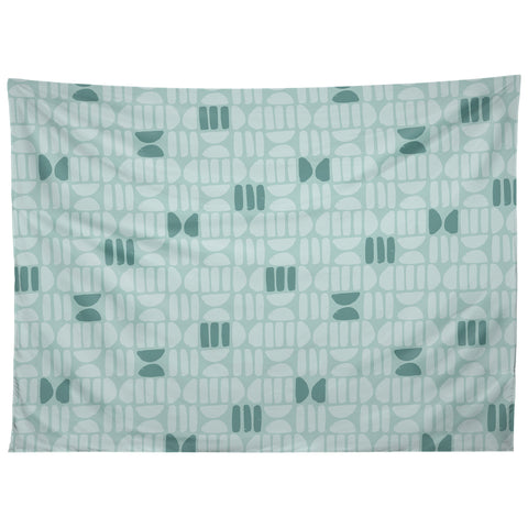 CoastL Studio Bold Minimalism Teal Tapestry