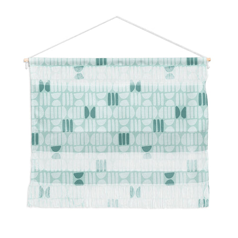 CoastL Studio Bold Minimalism Teal Wall Hanging Landscape