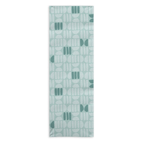 CoastL Studio Bold Minimalism Teal Yoga Towel