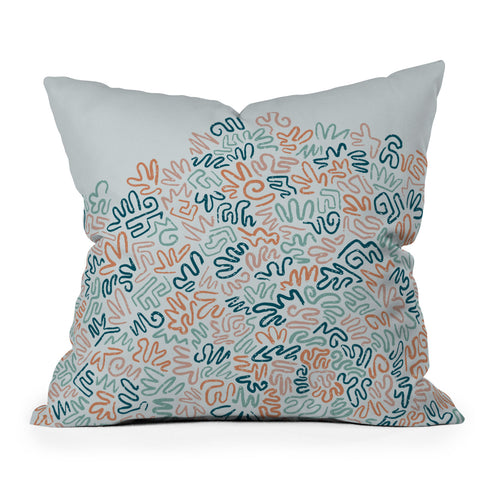 CoastL Studio Coral Reef I Outdoor Throw Pillow
