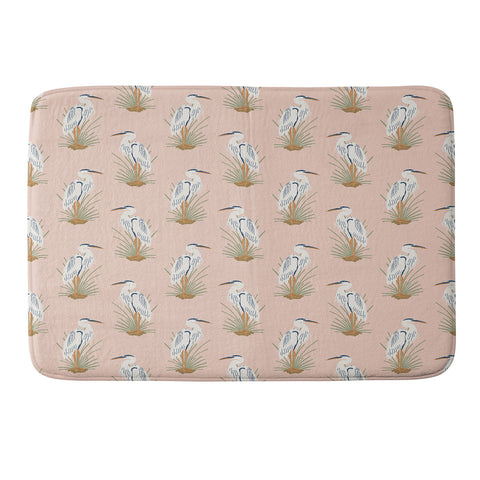CoastL Studio Crane Peach Memory Foam Bath Mat