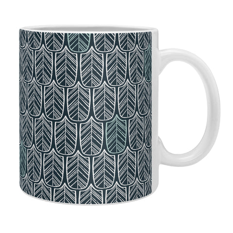 CoastL Studio Feather Tile Navy Coffee Mug