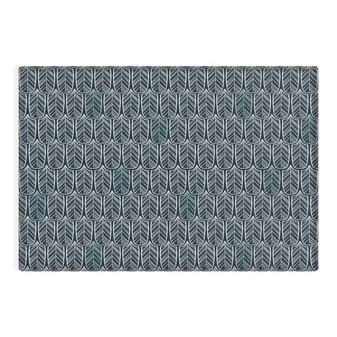 CoastL Studio Feather Tile Navy Outdoor Rug