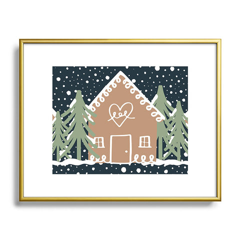 CoastL Studio Home for the Holidays I Metal Framed Art Print
