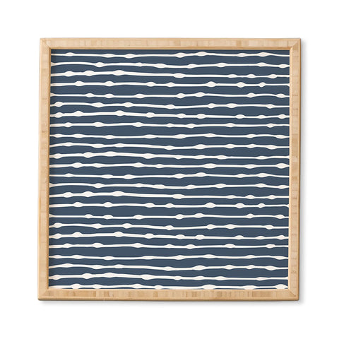 CoastL Studio Khipu Classic Blue Framed Wall Art