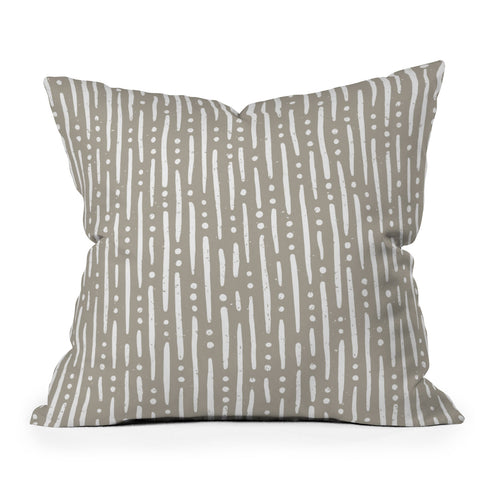 CoastL Studio Line Up in Sand Throw Pillow