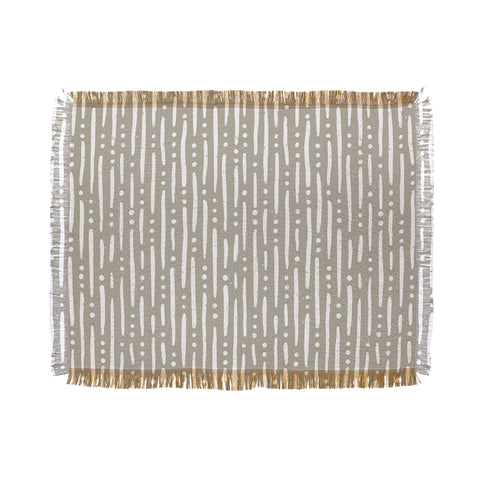 CoastL Studio Line Up in Sand Throw Blanket