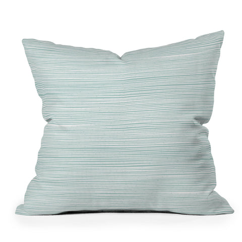 CoastL Studio Ocean Tide Sea Foam Throw Pillow