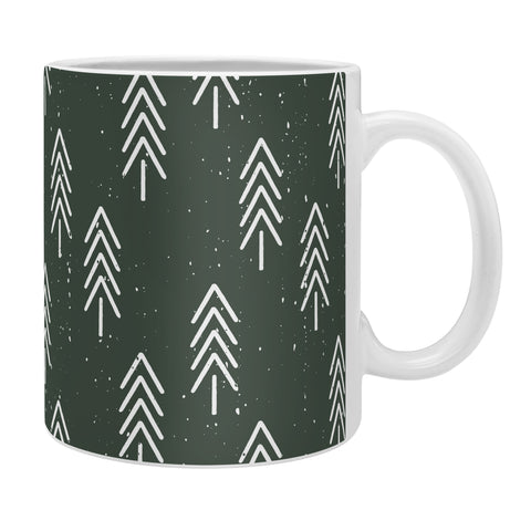 CoastL Studio Pine Trees Olive Coffee Mug