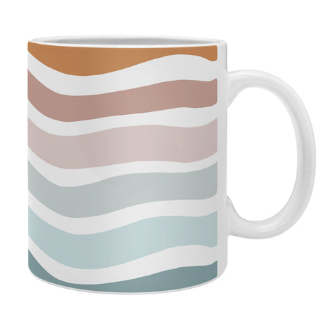 CoastL Studio Rainbow Waves Coffee Mug