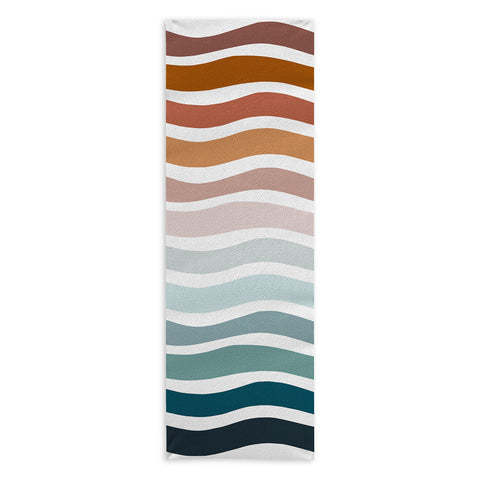 CoastL Studio Rainbow Waves Yoga Towel