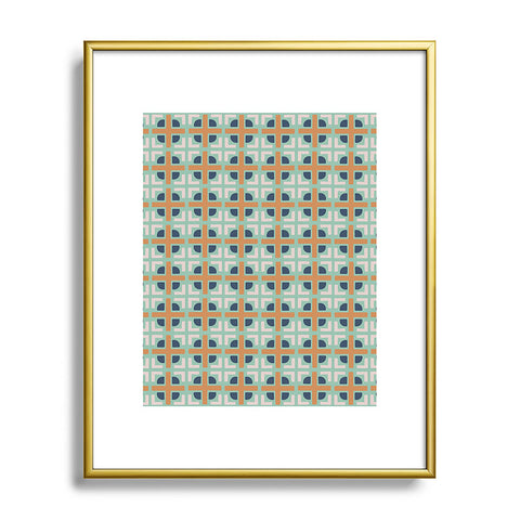 CoastL Studio Retro Tile I Metal Framed Art Print