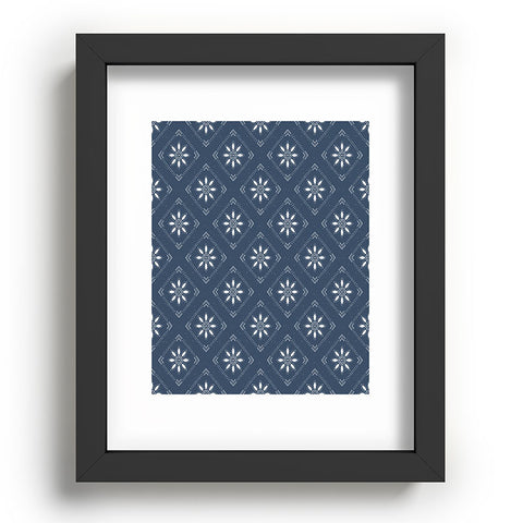 CoastL Studio Scandinavian Classic Blue Recessed Framing Rectangle