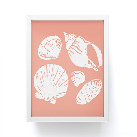 CoastL Studio Shells Coral Framed Mini Art Print