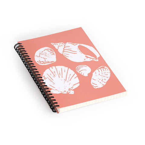 CoastL Studio Shells Coral Spiral Notebook