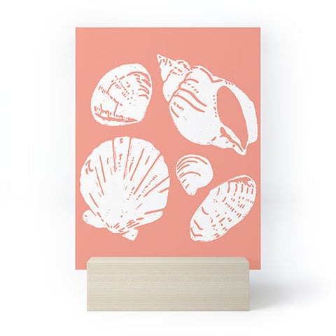 CoastL Studio Shells Coral Mini Art Print