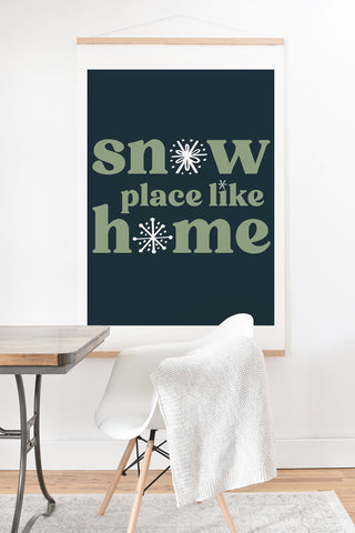CoastL Studio Snow Place Like Home Art Print And Hanger