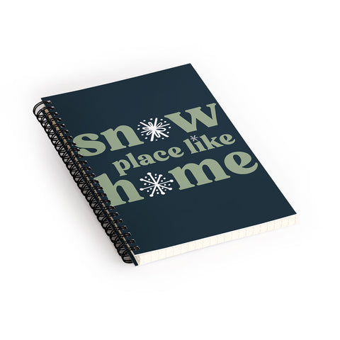 CoastL Studio Snow Place Like Home Spiral Notebook