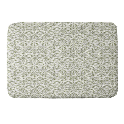 CoastL Studio Surfside Deco Lush Green Memory Foam Bath Mat