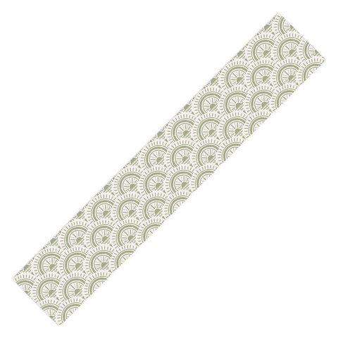 CoastL Studio Surfside Deco Lush Green Table Runner